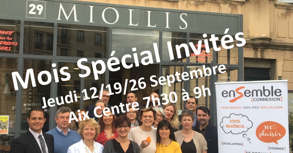Septembre au Club Aix Centre : le mois spécial invités [Café Connect] by ENSEMBLE CONNEXION