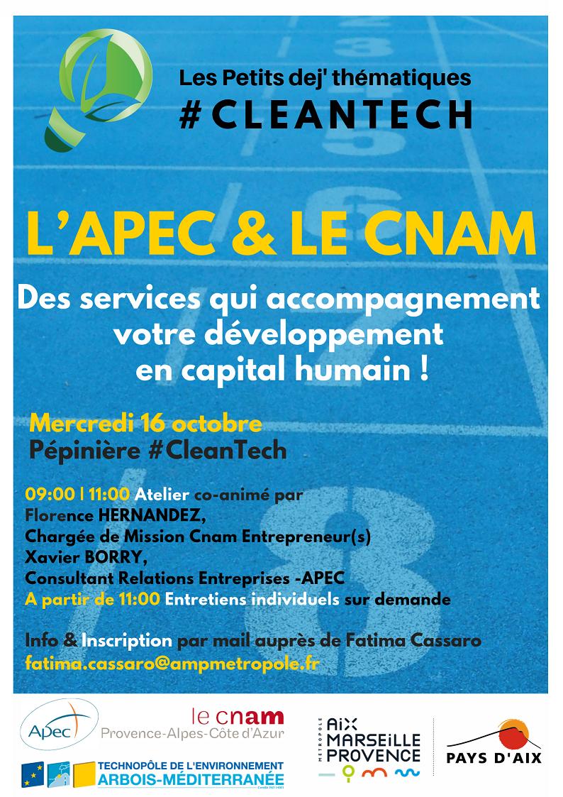 [Petit Déj’ #CleanTech] Les services de recrutement de l’APEC et du Cnam