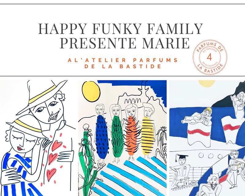 Happy Funky Family POP-UP chez PARFUMS DE LA BASTIDE, le samedi 7 novembre, à Aix-en-Provence