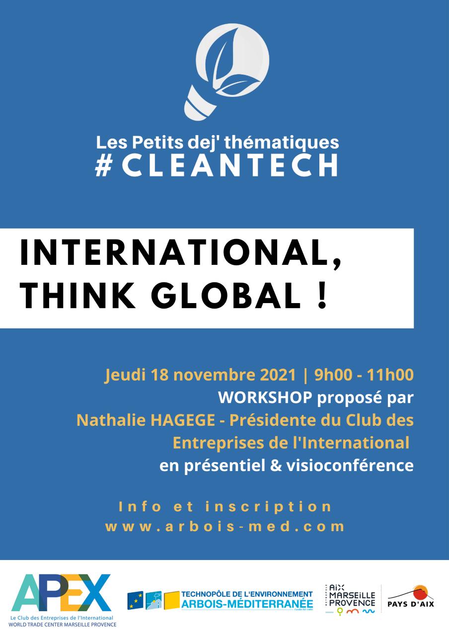 [Petit dej #Cleantech] International, Think global !