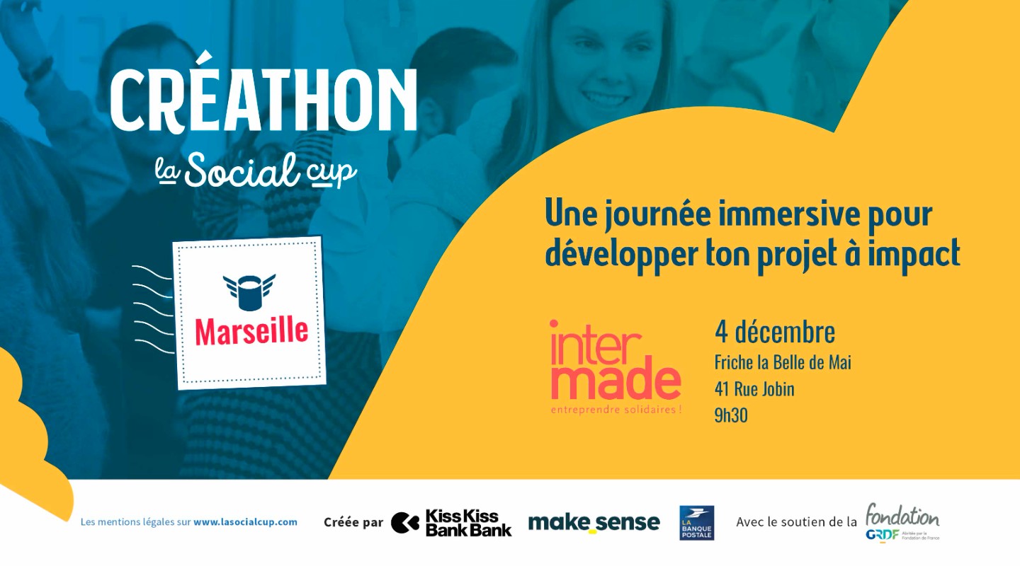 Créathon Marseille : une journée pour l’entrepreneuriat social !