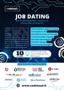 Job Dating Code4Sud : Recrutez votre futur alternant dans les métiers du numérique !