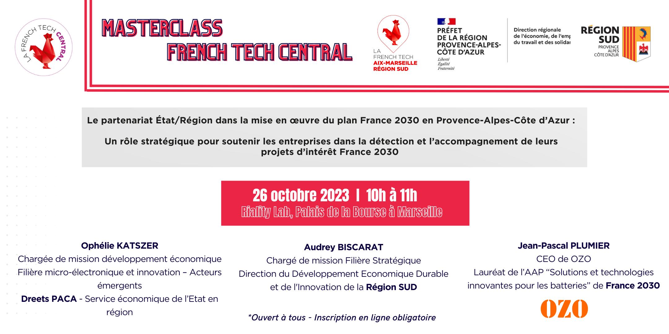 Masterclass French Tech Central – DREETS