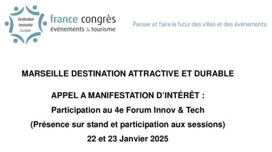 APPEL A MANIFESTATION D’INTÉRÊT :  Participation au 4e Forum Innov & Tech