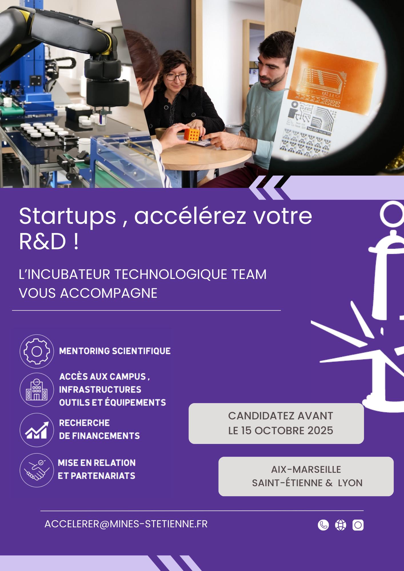 Startups, accélérez votre R&D!