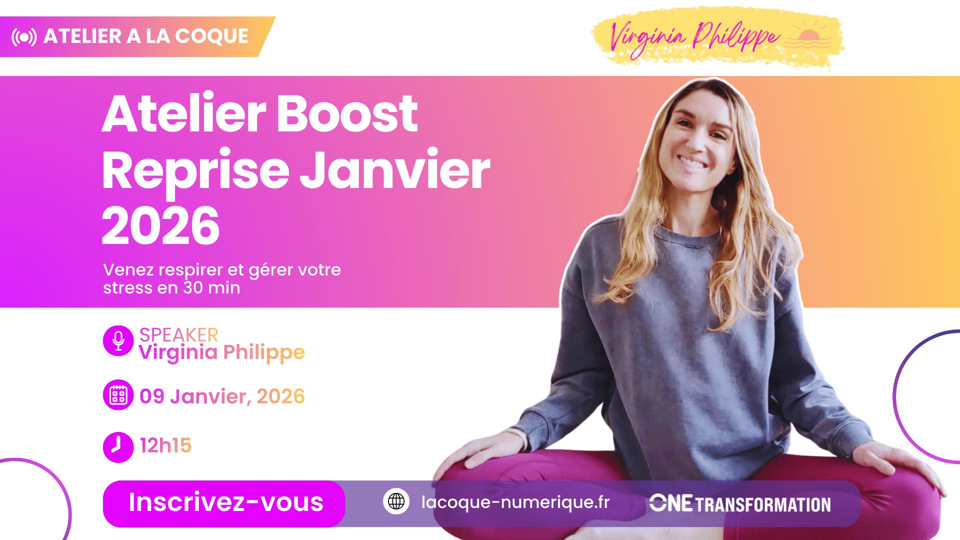 ATELIER BOOST RENTRÉE