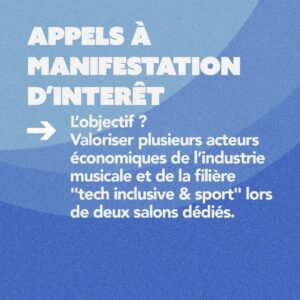 AMI – Valorisation d’entreprises « Tech Inclusive & Sport » au SportMed Summit 2026