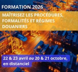 Formation régimes douaniers