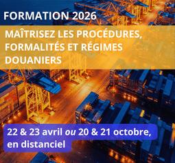 Formation régimes douaniers