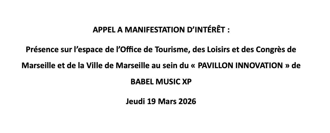 AMI – Pavillon Innovation Babel Music XP 2026