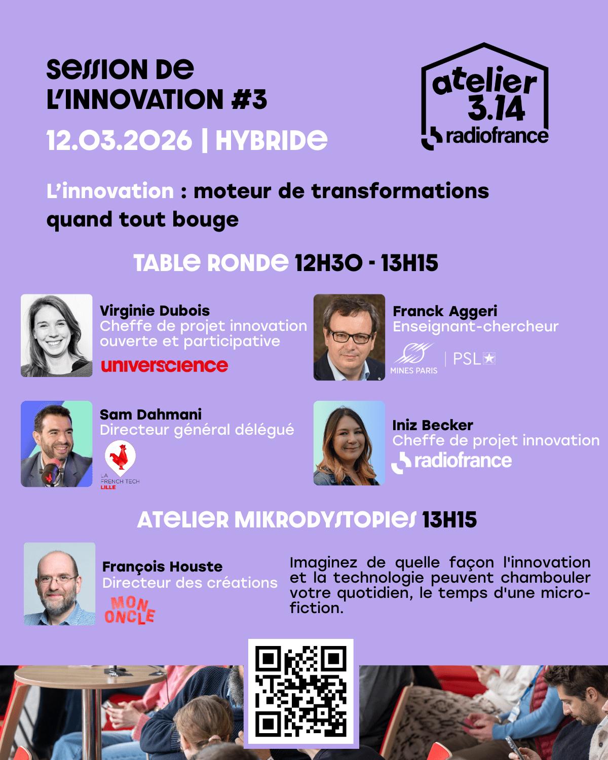 Session de l’innovation – L’innovation, moteur de transformations quand tout bouge